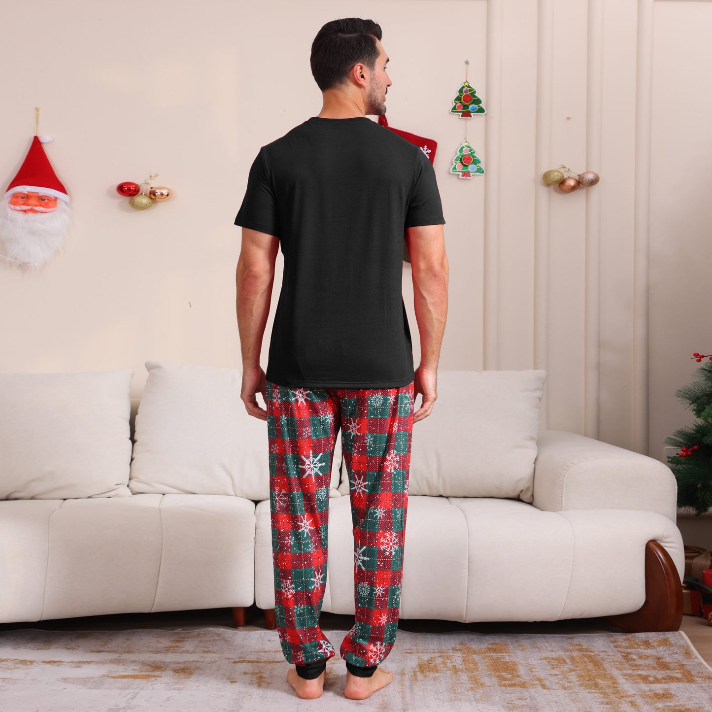 2025 Autumn And Winter Cross-border Europe And The United States Boys And Girls Women's Clothing Men's Long Sleeve Trousers New Cross-border Wansheng Family Suit
