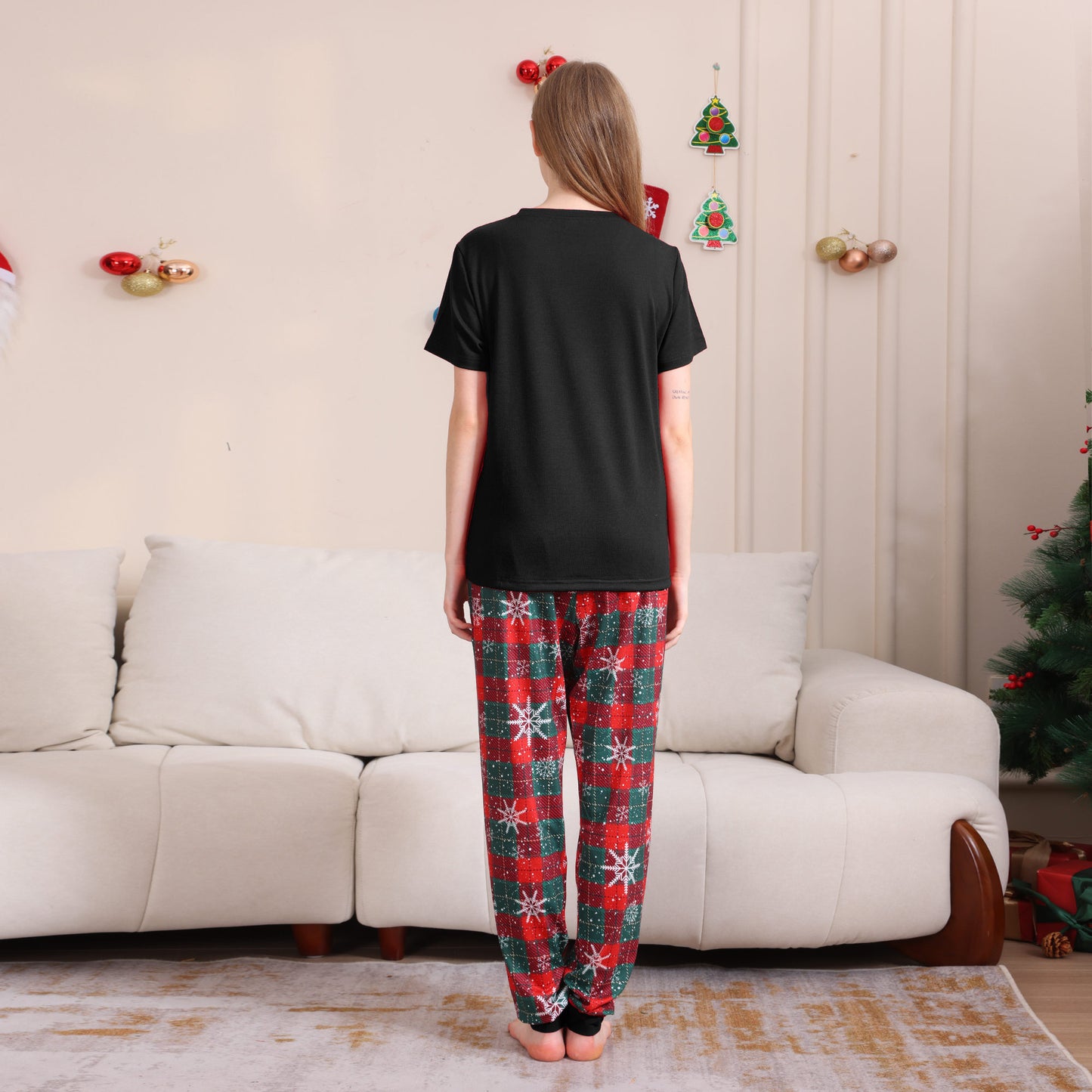 2025 Autumn And Winter Cross-border Europe And The United States Boys And Girls Women's Clothing Men's Long Sleeve Trousers New Cross-border Wansheng Family Suit