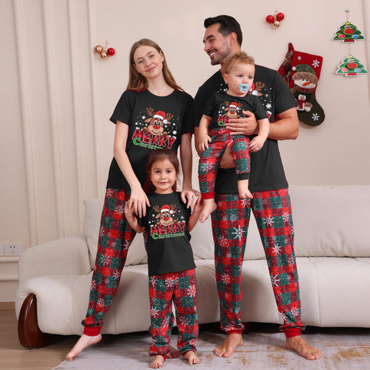 2025 Autumn And Winter Cross-border Europe And The United States Boys And Girls Women&#039;s Clothing Men&#039;s Long Sleeve Trousers New Cross-border Wansheng Family Suit