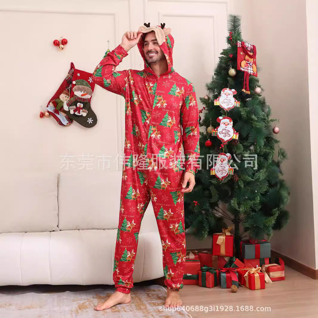 2024 Autumn And Winter Boys And Girls Women&#039;s Clothing Men&#039;s Long Sleeve Trousers New Christmas Family Suit